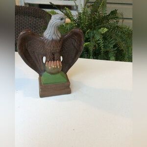 Patriotic Atlantic Mold American Bald Eagle Handmade Ceramic OOAK Vintage 79”